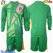 Italy Goalkeeper Replica Away Minikit Euro 2024 Long Sleeve (+ pants)